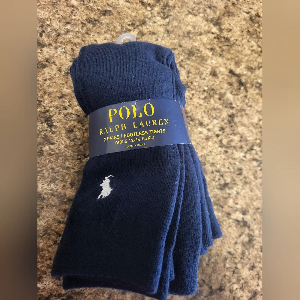 Polo by Ralph Lauren Footless Tights Nwt